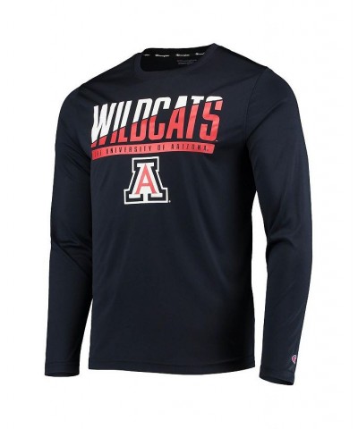 Men's Navy Arizona Wildcats Wordmark Slash Long Sleeve T-shirt $22.94 T-Shirts