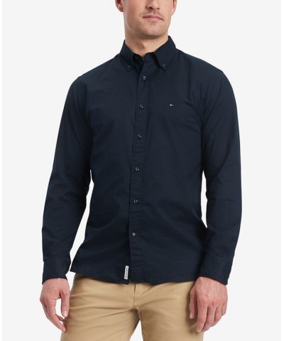 Men's Stretch Regular Fit Poplin Long Sleeve Shirt PD03 $39.41 Shirts