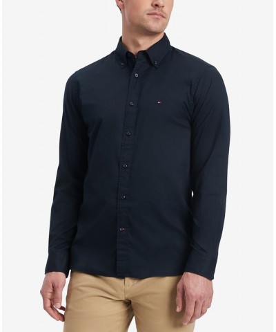 Men's Stretch Regular Fit Poplin Long Sleeve Shirt PD03 $39.41 Shirts