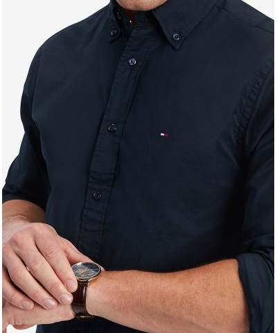 Men's Stretch Regular Fit Poplin Long Sleeve Shirt PD03 $39.41 Shirts