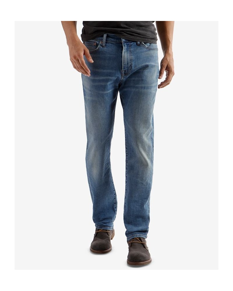 Men's 410 Athletic-Fit Straight Leg Jeans Blue $29.79 Jeans