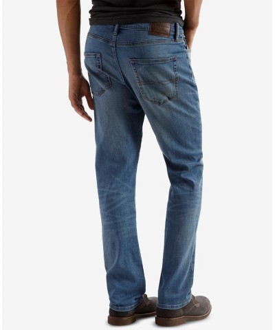 Men's 410 Athletic-Fit Straight Leg Jeans Blue $29.79 Jeans