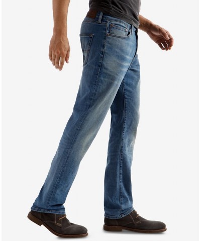 Men's 410 Athletic-Fit Straight Leg Jeans Blue $29.79 Jeans