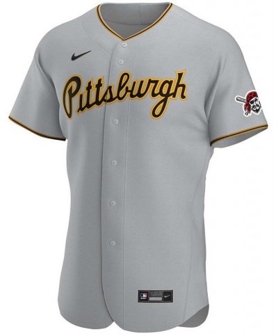 Men's Gray Pittsburgh Pirates Road Authentic Team Jersey $153.00 Jersey