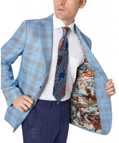 Slim Fit Patterned Linen Sportcoats PD03 $60.16 Blazers