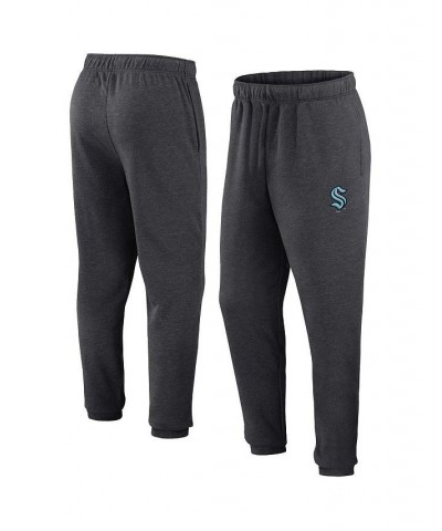 Men's Branded Heather Charcoal Seattle Kraken Form Tracking Sweatpants $31.34 Pants