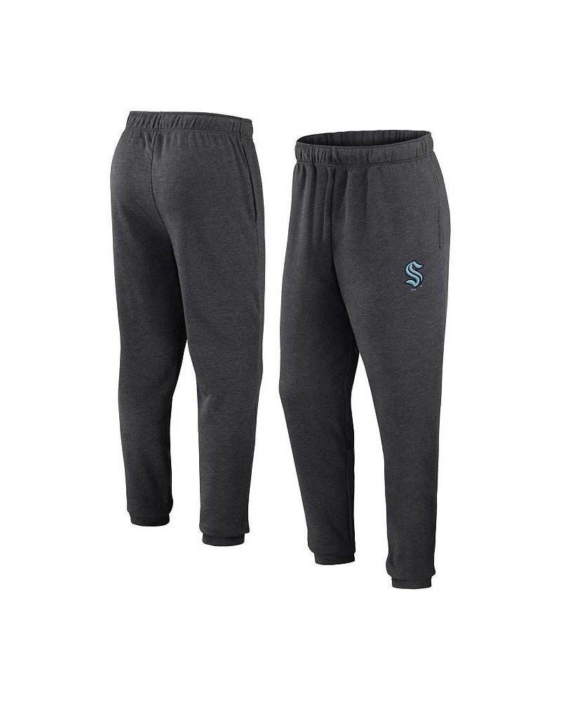 Men's Branded Heather Charcoal Seattle Kraken Form Tracking Sweatpants $31.34 Pants