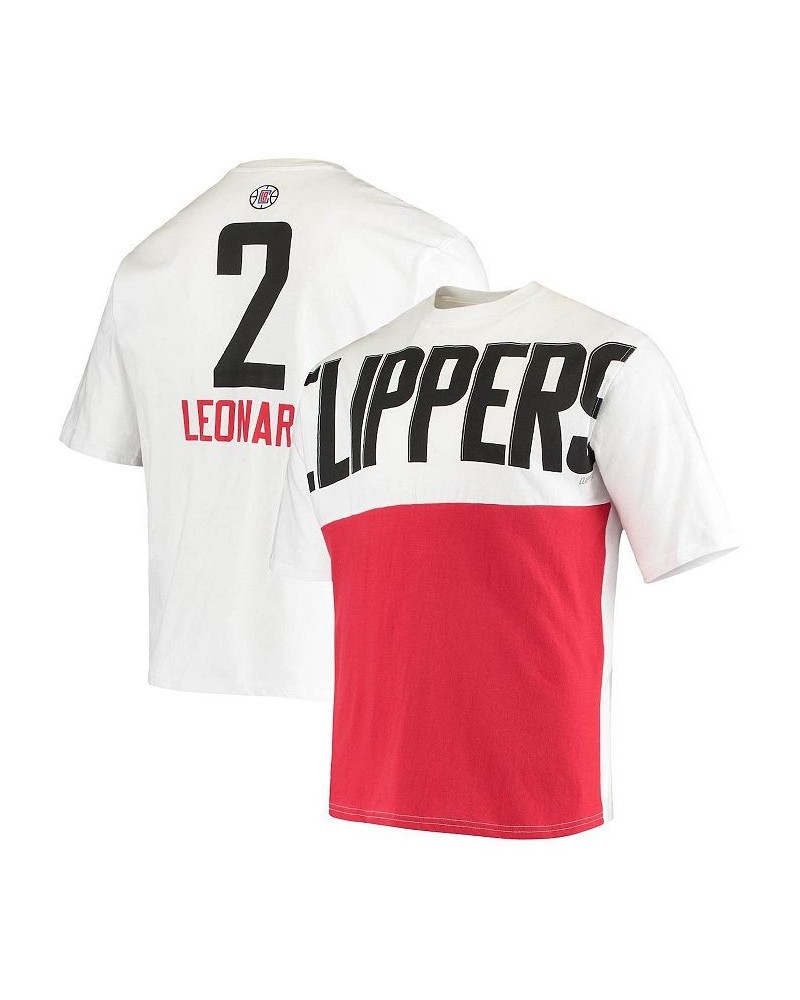 Men's Kawhi Leonard White La Clippers Yoke T-shirt $20.51 T-Shirts