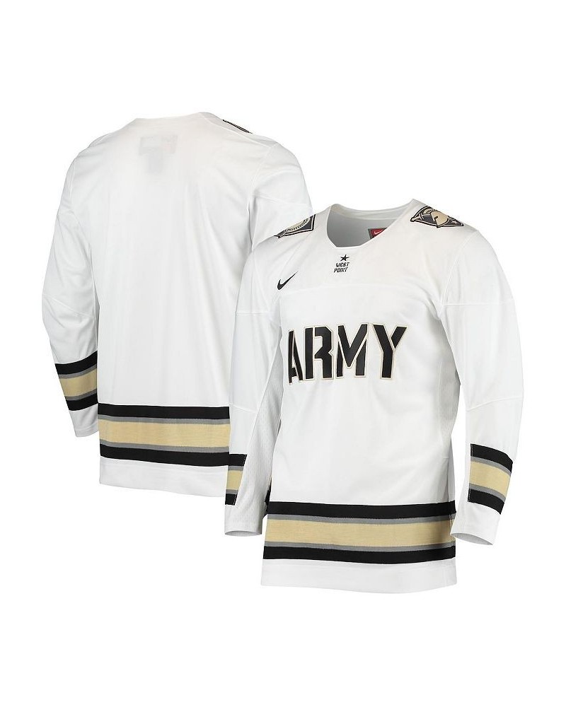 Men's White Army Black Knights Replica Hockey Jersey $65.80 Jersey