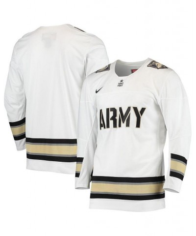 Men's White Army Black Knights Replica Hockey Jersey $65.80 Jersey