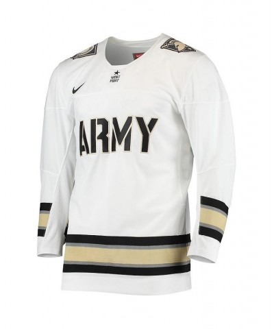 Men's White Army Black Knights Replica Hockey Jersey $65.80 Jersey