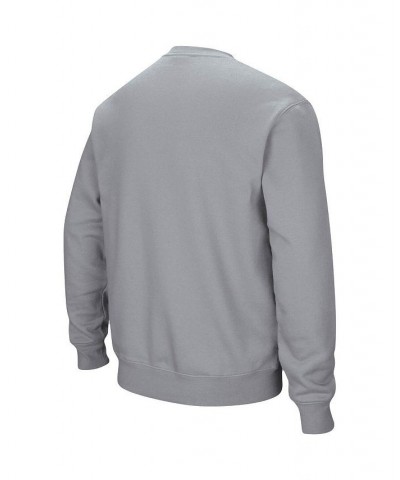 Men's Heathered Gray UCF Knights Arch & Logo Tackle Twill Pullover Sweatshirt $32.39 Sweatshirt