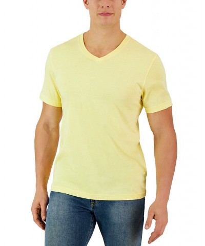 Men's Solid V-Neck T-Shirt PD13 $9.34 T-Shirts