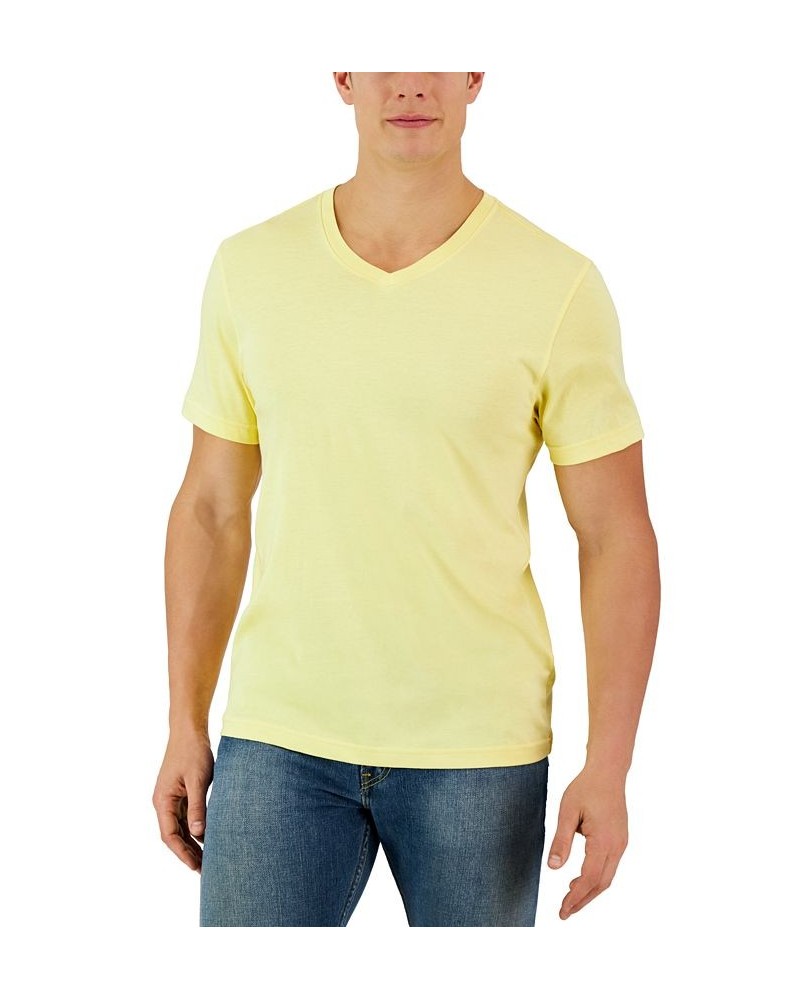 Men's Solid V-Neck T-Shirt PD13 $9.34 T-Shirts