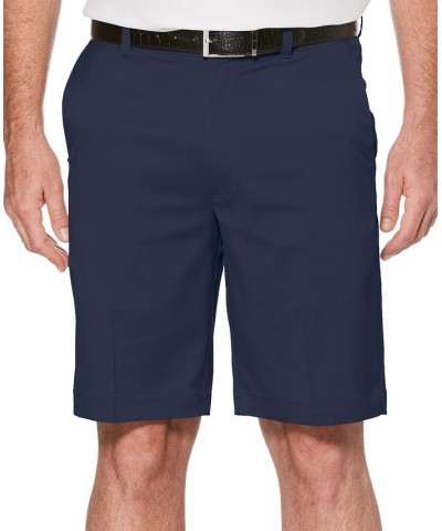 Men's Big & Tall Flat Front Active Waistband Golf Shorts Blue $24.36 Shorts