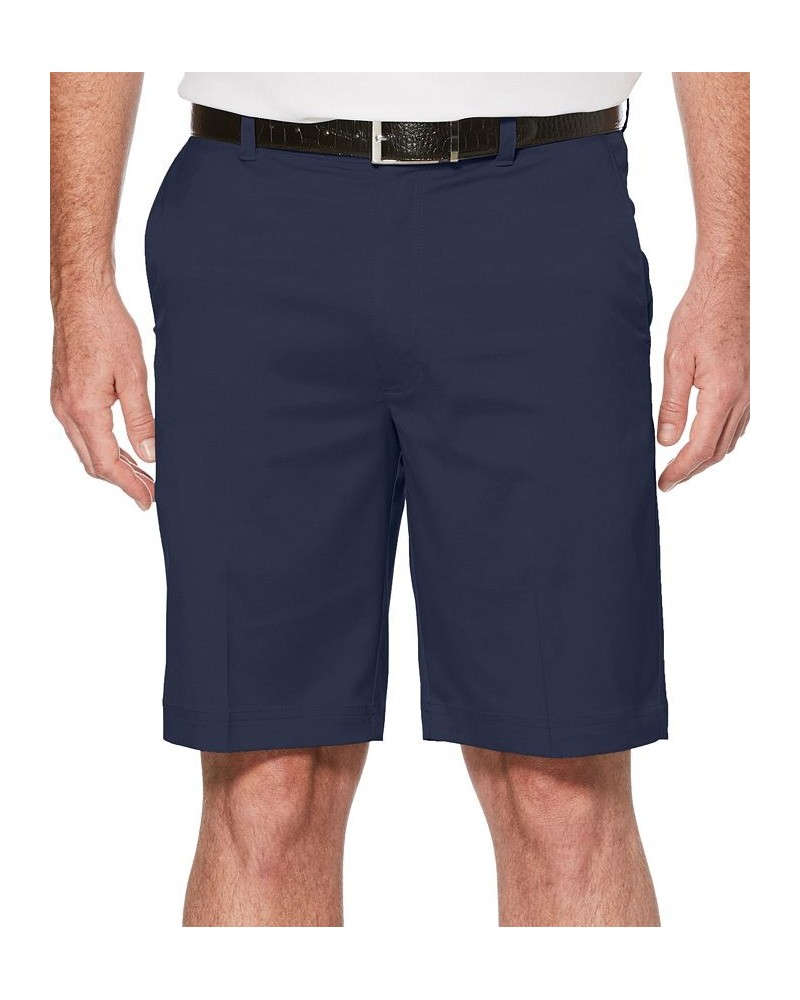 Men's Big & Tall Flat Front Active Waistband Golf Shorts Blue $24.36 Shorts