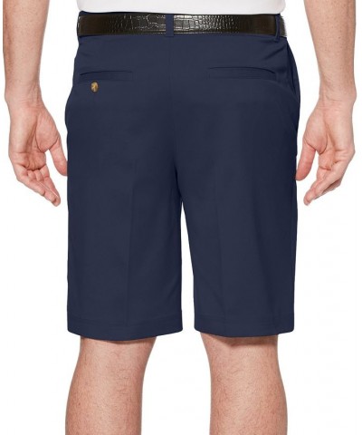 Men's Big & Tall Flat Front Active Waistband Golf Shorts Blue $24.36 Shorts