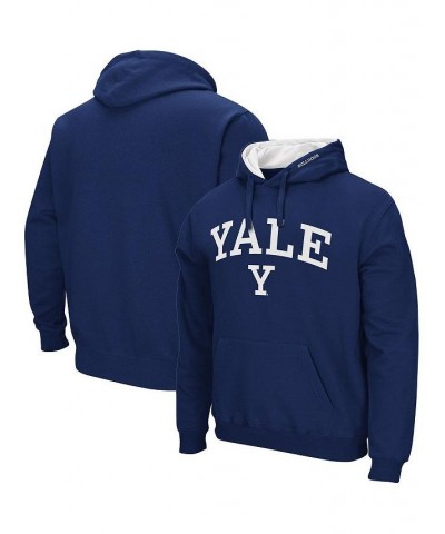 Men's Navy Yale Bulldogs Arch and Logo Pullover Hoodie $31.89 Sweatshirt