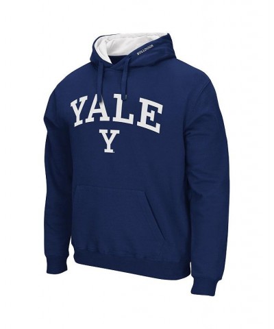 Men's Navy Yale Bulldogs Arch and Logo Pullover Hoodie $31.89 Sweatshirt