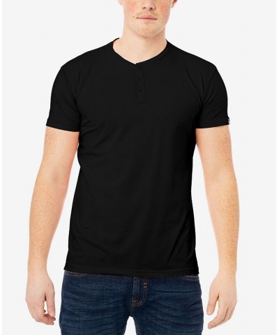 Men's Basic Henley Neck Short Sleeve T-shirt PD01 $17.39 T-Shirts