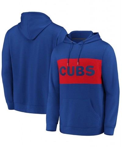 Men's Royal, Red Chicago Cubs True Classics Team Faux Cashmere Pullover Hoodie $32.80 Sweatshirt