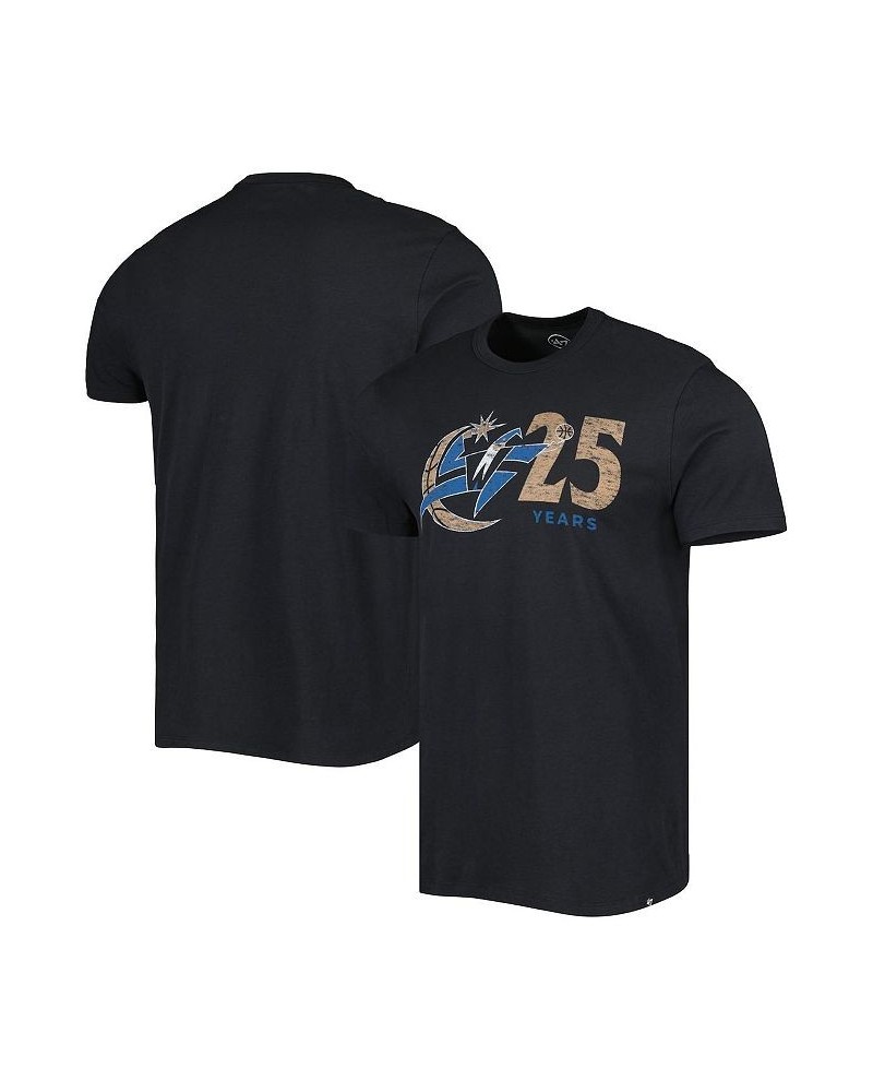 Men's Black Washington Wizards 25th Anniversary T-shirt $14.40 T-Shirts