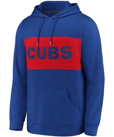 Men's Royal, Red Chicago Cubs True Classics Team Faux Cashmere Pullover Hoodie $32.80 Sweatshirt