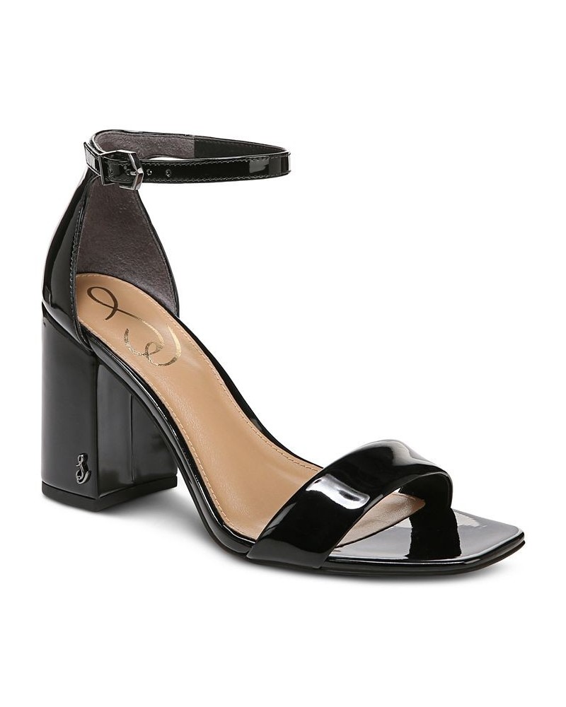 Women's Daniella Two-Piece Block-Heel Sandals PD08 $47.60 Shoes