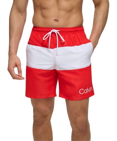 Men's Colorblocked 7" Swim Trunks PD03 $15.81 Swimsuits