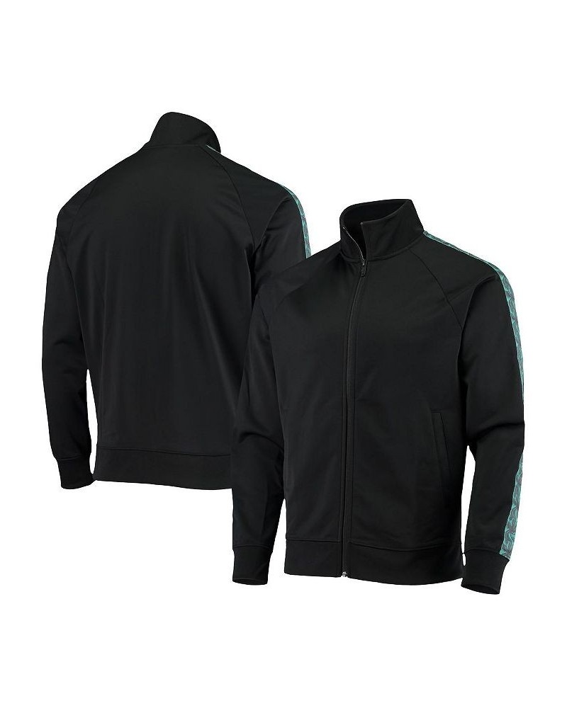 Men's Black Barcelona Tidal Wave Raglan Full-Zip Jacket $52.24 Jackets