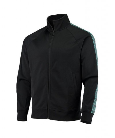 Men's Black Barcelona Tidal Wave Raglan Full-Zip Jacket $52.24 Jackets