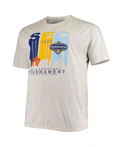 Men's Heathered Gray 2020 SEC Men's Basketball Tournament Skyline T-shirt $17.20 T-Shirts