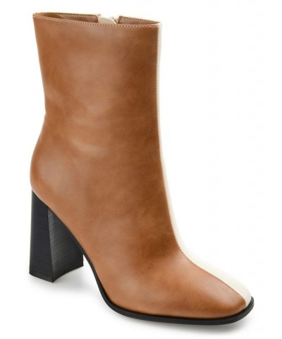 Women's January Two-Tone Bootie PD02 $50.60 Shoes