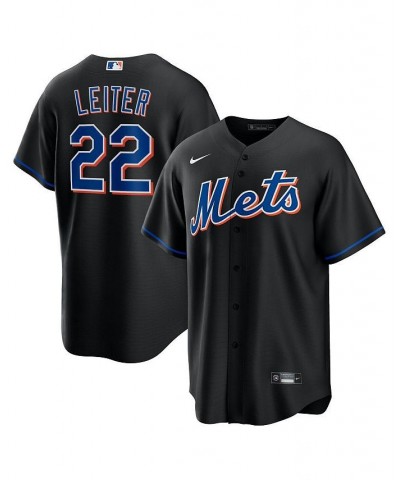 Men's Al Leiter Black New York Mets 2022 Alternate Replica Player Jersey $65.25 Jersey