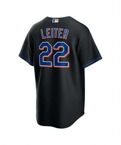 Men's Al Leiter Black New York Mets 2022 Alternate Replica Player Jersey $65.25 Jersey