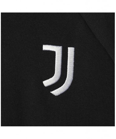 Men's Black Juventus DNA Raglan Full-Zip Hoodie $46.74 Sweatshirt