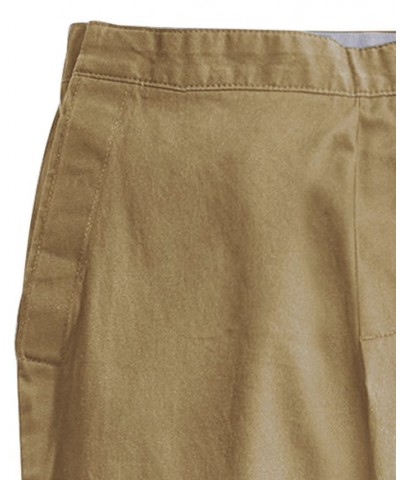 Men's Seated Fit Chino Pants with Velcro Closure Tan/Beige $43.73 Pants