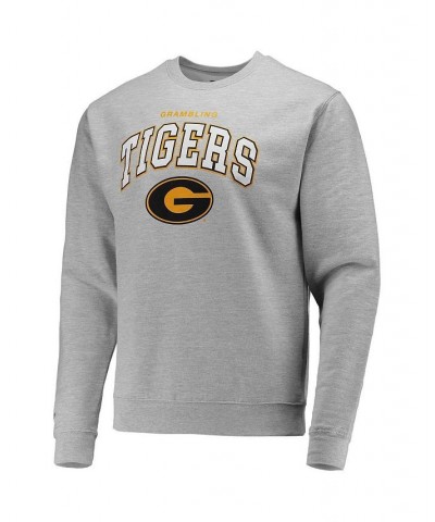 Men's Heathered Gray Grambling Tigers Classic Arch Pullover Sweatshirt $36.39 Sweatshirt