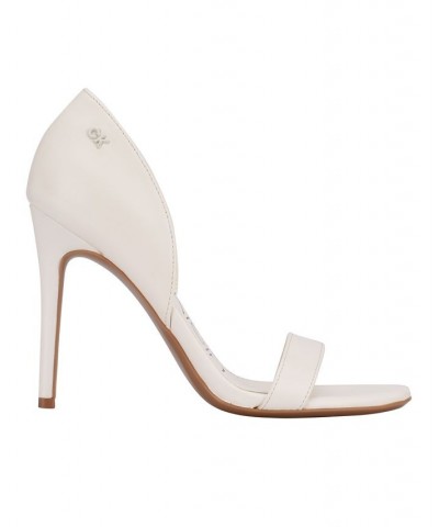 Women's Metino Toe Strap Stiletto Dress Sandals White $31.16 Shoes