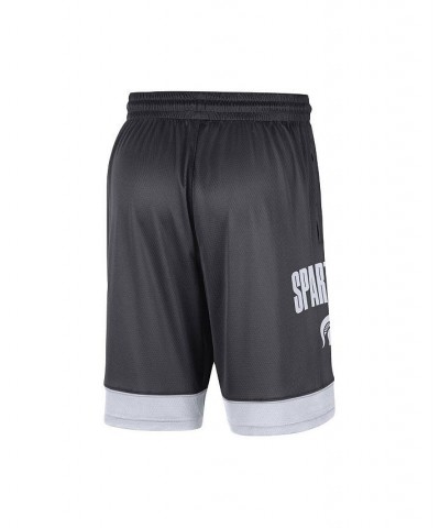 Men's Charcoal, White Michigan State Spartans Fast Break Shorts $26.54 Shorts