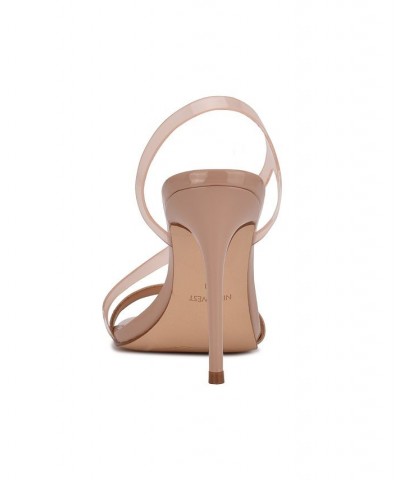 Women's Magee Heeled Sandals Tan/Beige $44.55 Shoes