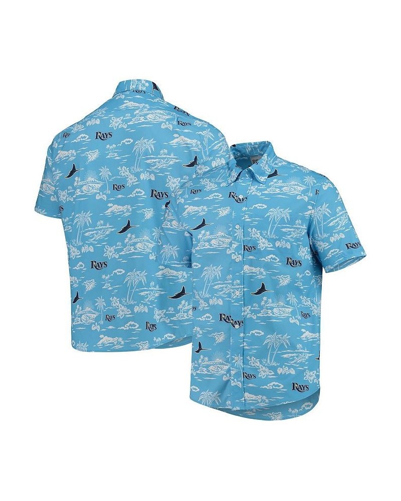 Men's Light Blue Tampa Bay Rays Kekai Performance Button-Up Shirt $44.80 Shirts