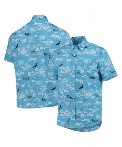 Men's Light Blue Tampa Bay Rays Kekai Performance Button-Up Shirt $44.80 Shirts