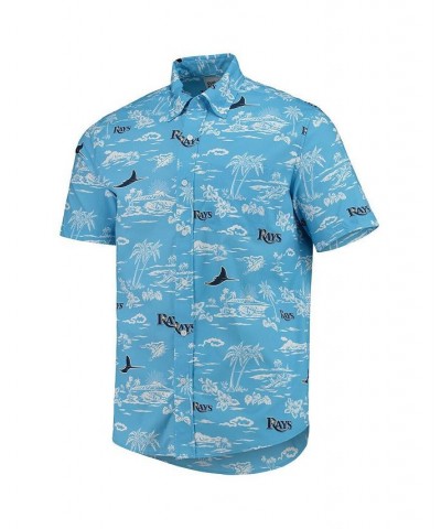 Men's Light Blue Tampa Bay Rays Kekai Performance Button-Up Shirt $44.80 Shirts