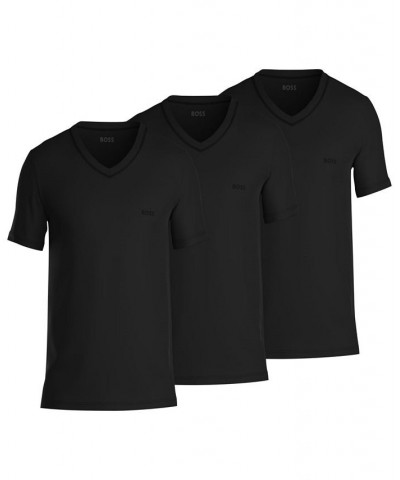 Men's 3-Pk. Classic Solid V-Neck T-Shirts Black $26.52 Undershirt