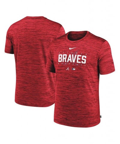 Men's Red Atlanta Braves Authentic Collection Velocity Performance Practice T-shirt $26.49 T-Shirts