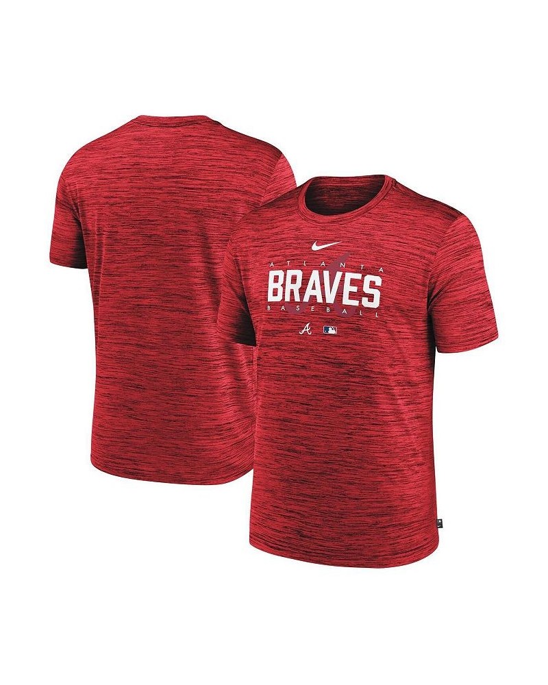 Men's Red Atlanta Braves Authentic Collection Velocity Performance Practice T-shirt $26.49 T-Shirts