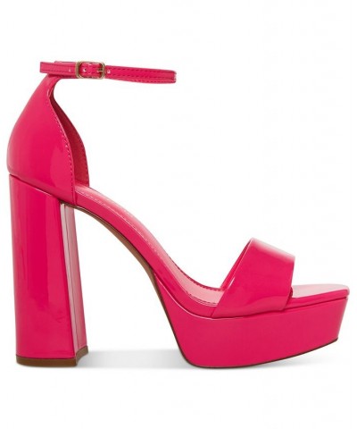 Omega Two-Piece Platform Dress Sandals Pink $33.18 Shoes