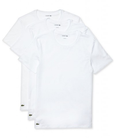 Men's Crew Neck Slim Fit T-shirt Set, 3-Piece White $26.25 Undershirt