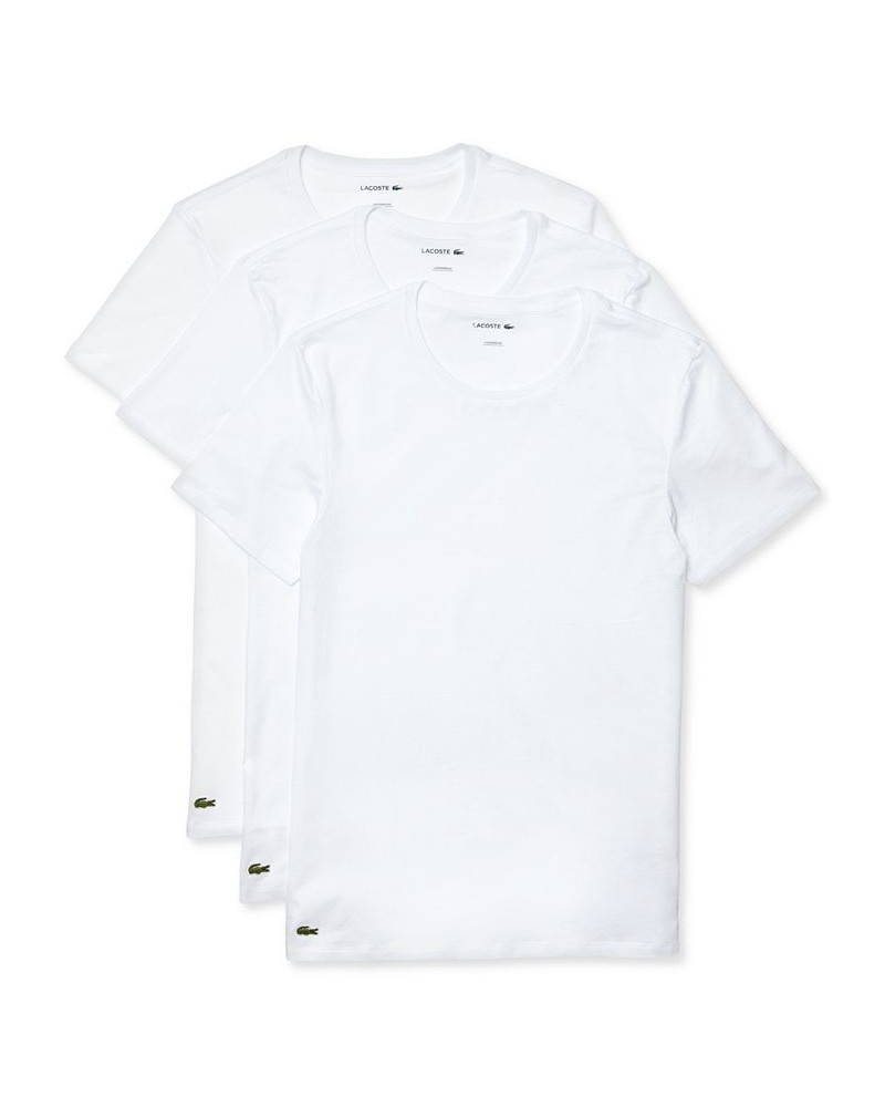 Men's Crew Neck Slim Fit T-shirt Set, 3-Piece White $26.25 Undershirt